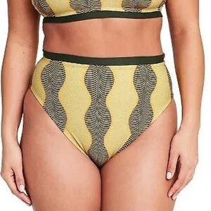 🛍 6 for $35 • NWOT Fe Noel x Target Geo Print High Cut Cheeky Swim Bottoms